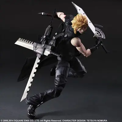 

PLAY ARTS 25cm Final Fantasy VII Cloud Strife Action Figure Model Toys