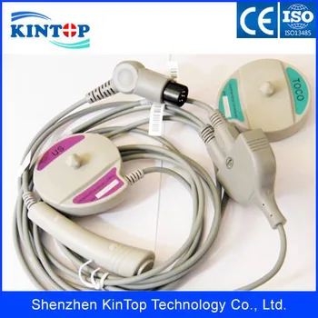 

Compatible New Reusable Goldway Patient Monitor 3 In 1 Fetal Transducer With Gray TPU Cable Round 6pin with CE approved