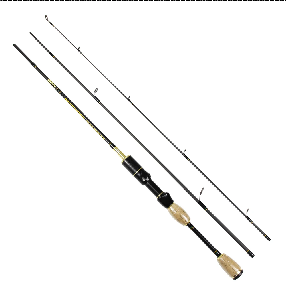 New 6' 1.8m Length 3-Piece Soft Bait Lure Fishing Rod With Tube, 0.8-5g Lure Weight, 2-5LB Line Weight Spinning Rod Casting Rod  (11)