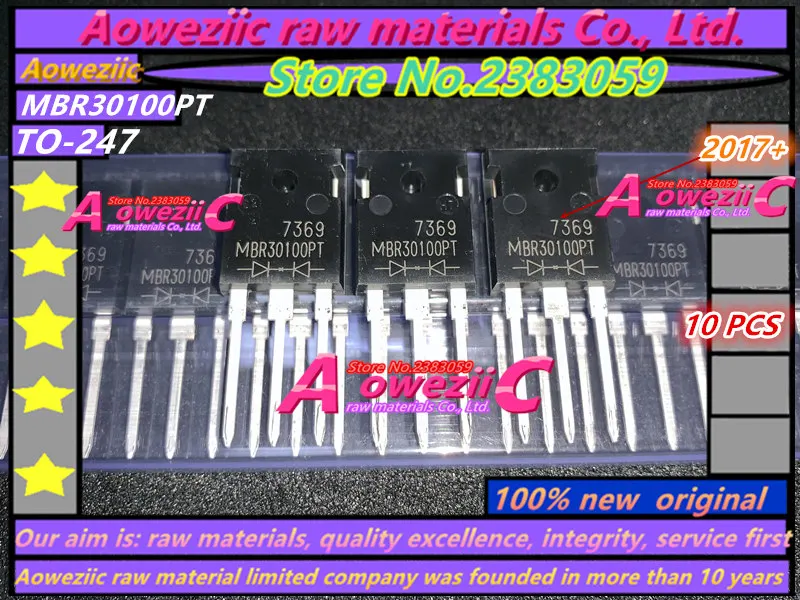 Aoweziic 2017 + 100% новый оригинальный Барьерный Диод Шоттки MBR30100 MBR30100PT TO-247 30A 100V |