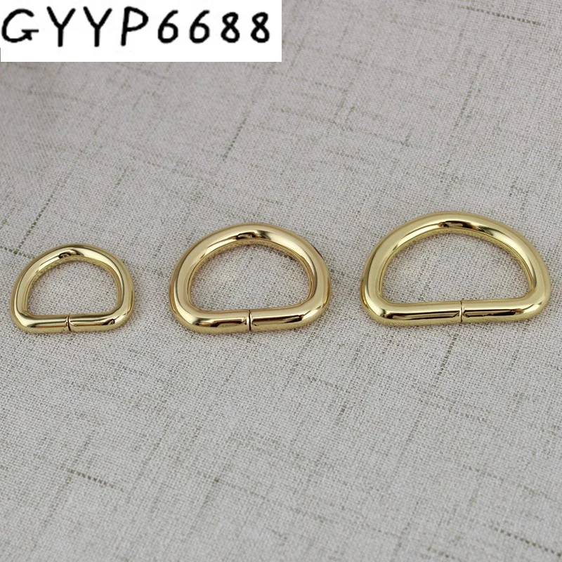 

High quality Non Welded D ring Plated D-Rings Webbing Strapping Bags Garment Accessories D Dee Ring adjustable buckles