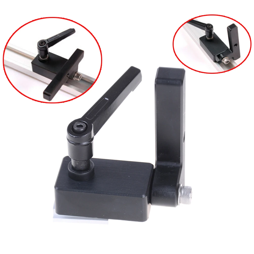 DIY Miter Track Stop For Standard T-Slot T-Tracks Woodworking Tool Miter Track Stop Manual Durable In Use