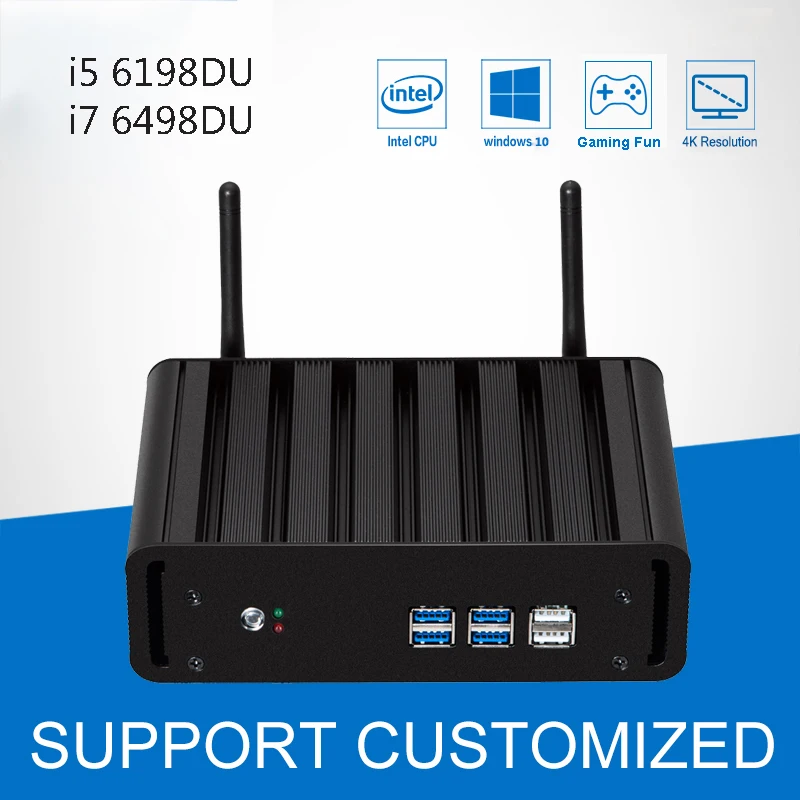 

Mini PC Core i5 i7 CPU Windows 10 Mini Computer Desktop 4K HTPC Gaming PC HD Graphics 520 For LOL DOTA OVERWATCH CS GO