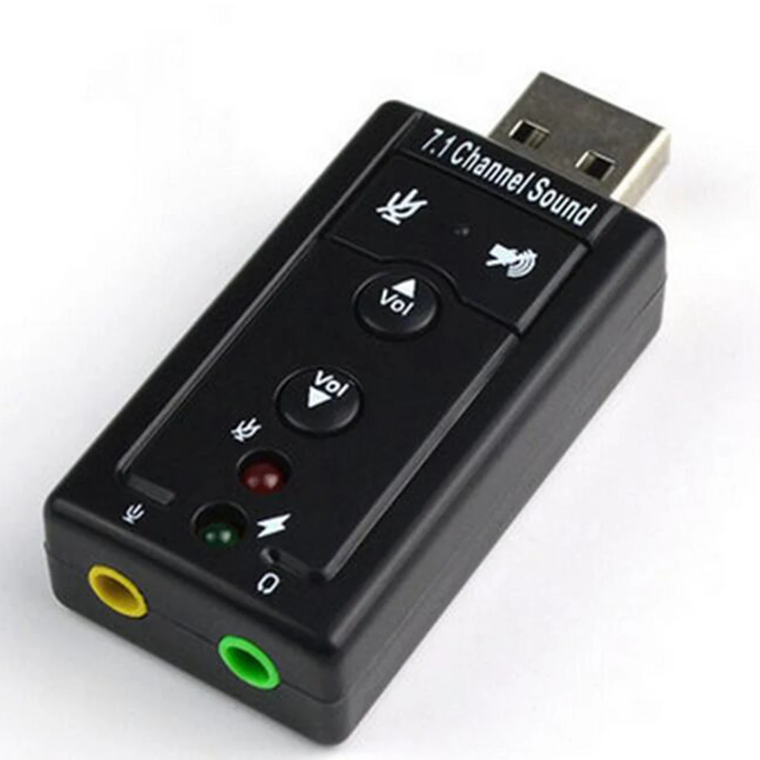 Etmakit Внешняя USB звуковая карта 7,1 канальный 3D аудио адаптер с 3,5 мм гарнитура микрофон для ПК настольный ноутбук