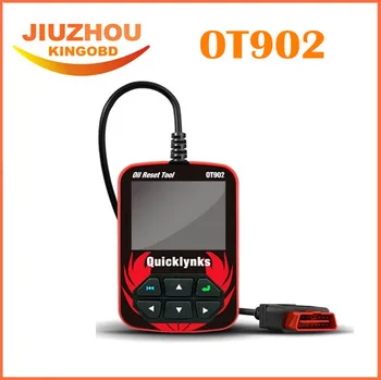 

Original 2016 New Arrival QUICKLYNKS OT902 OBD2/OBDII Oil Service Light Reset Tool Colorful Display OT 902 Car Diagnostic Tool