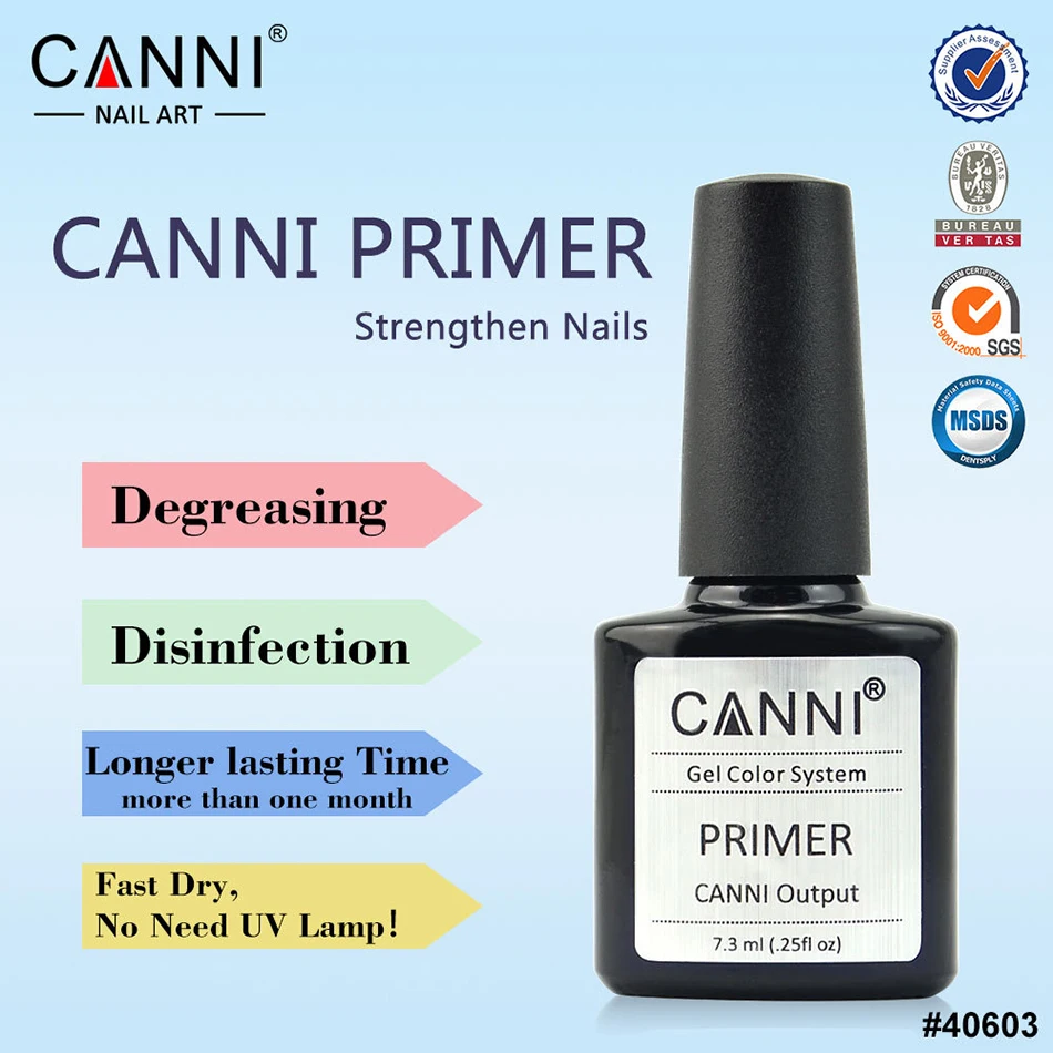 CANNI UV LED Gel Base Primer Coat Professional Vernis Soak Off Gel Nail