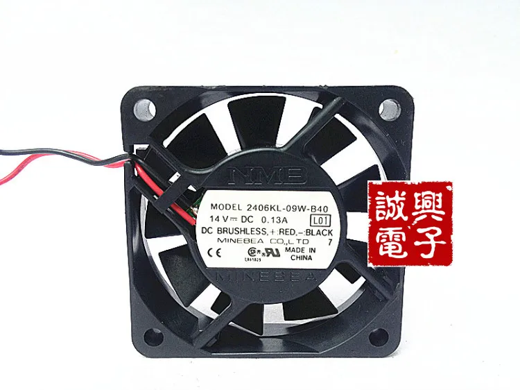 

For Nmb 6cm dual ball 6015 14v 0.13a 2406kl-09w-b40 server fan