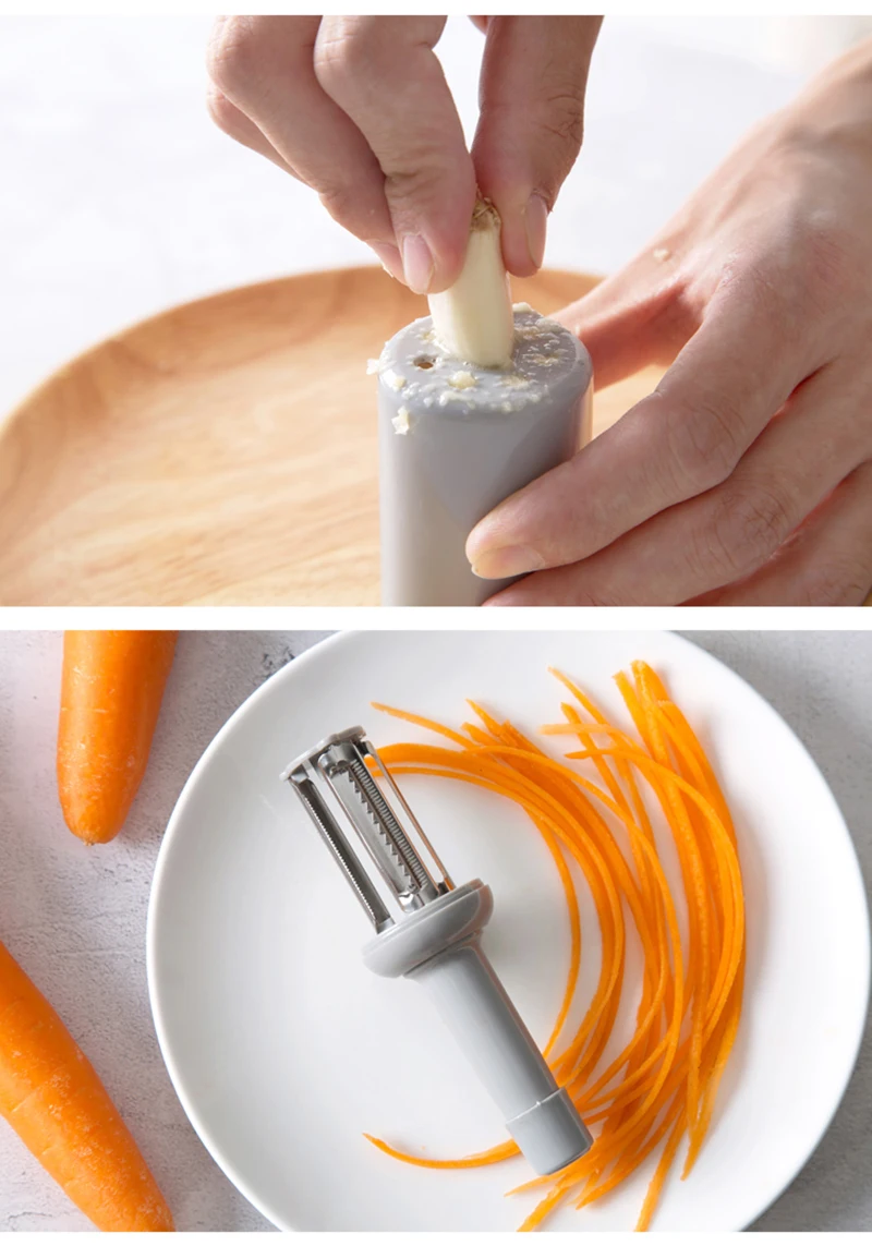TUUTH Multifunctional Vegetable Peelers 3 Blade Designs for GraterPeelerCutter Creative Style Kitchen Tools Accessories B7