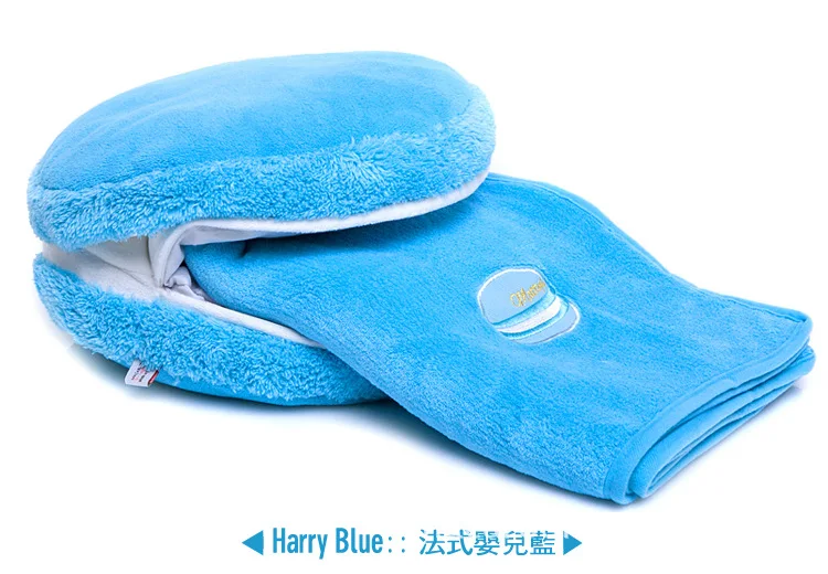 Высококачественная макароновая грелка для рук 2 в 1 подстилка-подушка красочная мягкая круглая подушка для торта многофункциональное одеяло - Цвет: Синий