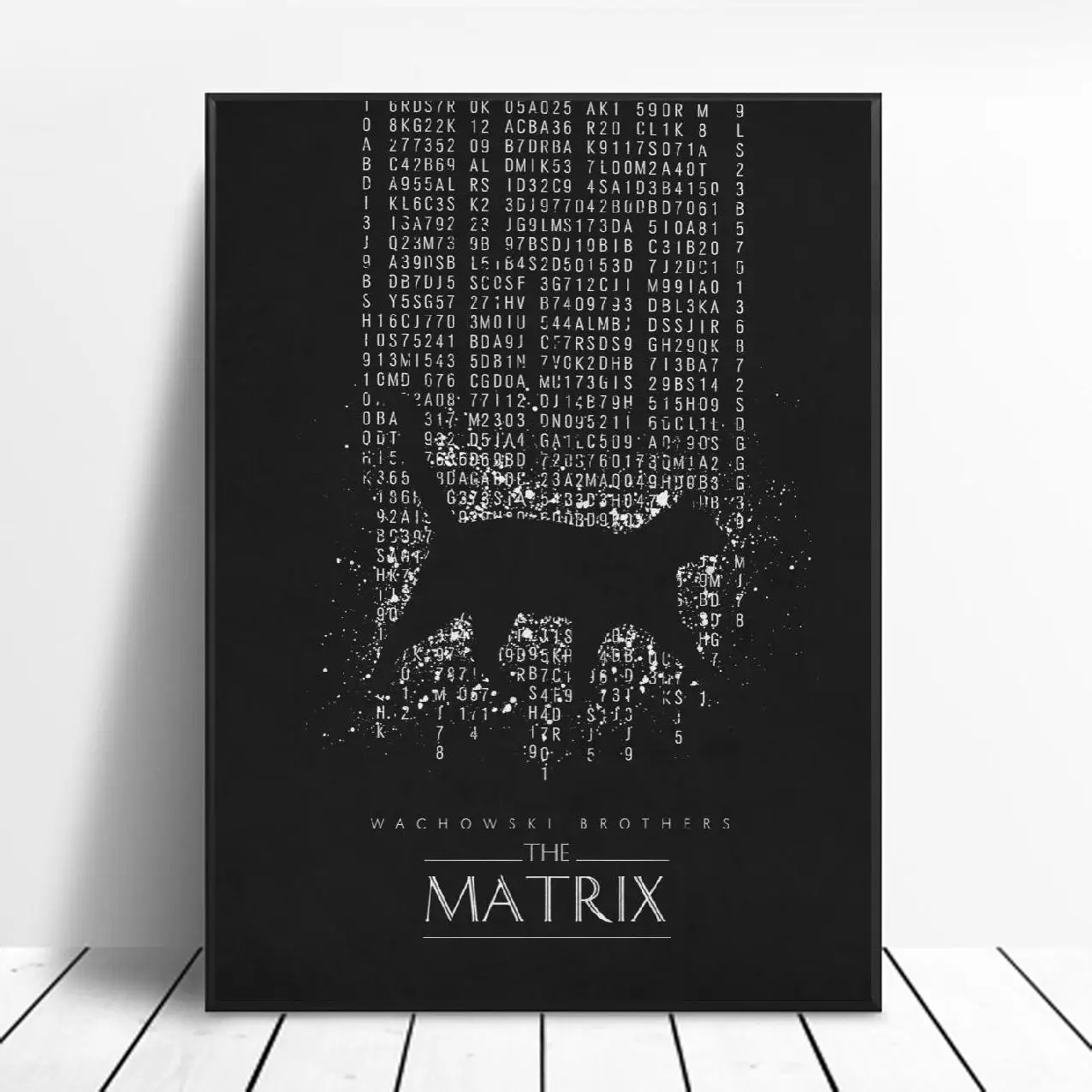 Matrix черный и белый классический фильм плакаты шелк стены Искусство Декор принты без рамки