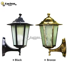 Винтаж Стекло настенный светильник E27 открытый Водонепроницаемый вилла/крыльцо для сада/двор Декор свет бра для внутреннего освещения IP65 наружный настенный светильник