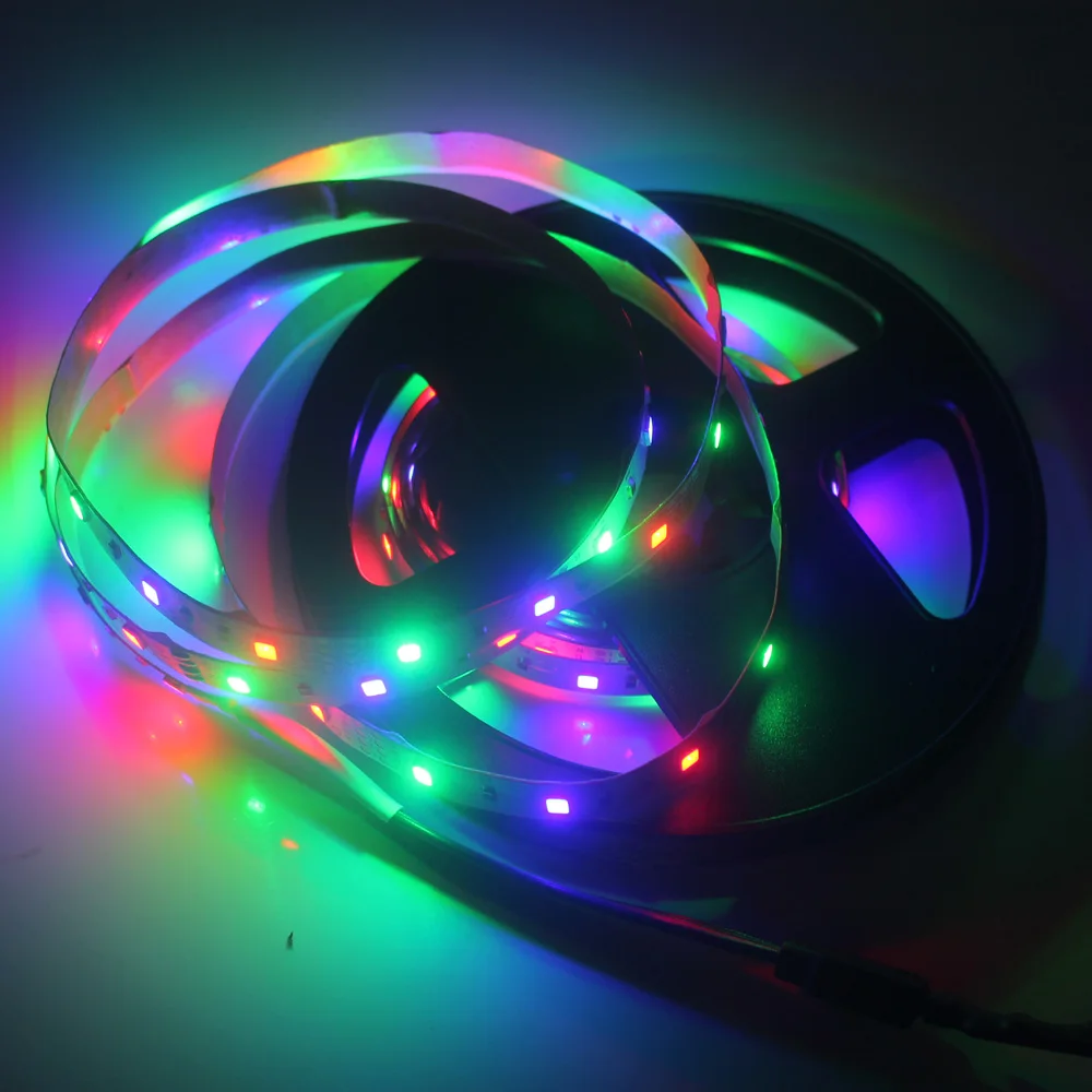 5 В USB силовой светодиодный светильник RGB 2835 3528 SMD HD ТВ Настольный ПК экран подсветка и косой светильник ing 1 м 2 м 3 м 4 м 5 м не водонепроницаемый