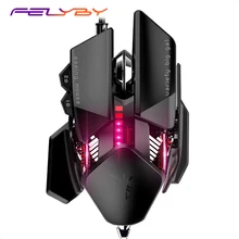 FELYBY P1 Professional RGB Adjustable Mice 4000DPI 7 buttons Optical USB Mechanical programmable wired Gaming Mouse FELYBY P1 Professional RGB Adjustable Mice 4000DPI 7 buttons Optical USB Mechanical programmable wired Gaming Mouse