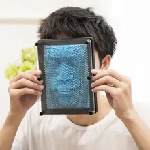 Пластиковые миниатюры смешная игра Pinart 3D в форме копии Pin Art Shoumo различные иглы ребенок получить лицо Пальмовая модель игрушки