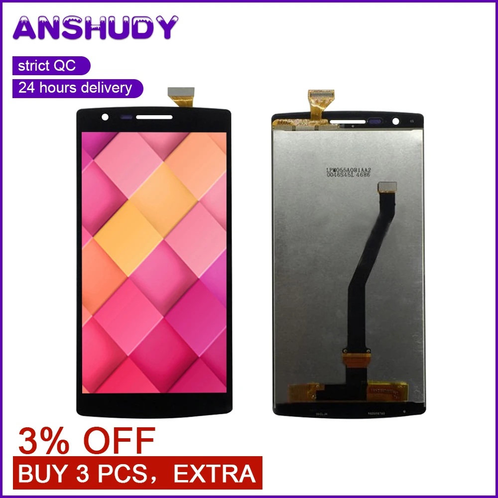 

For Oneplus One Screen A0001 Touch Screen Panel Digitizer Sensor + LCD Display Monitor Panel Module Assembly
