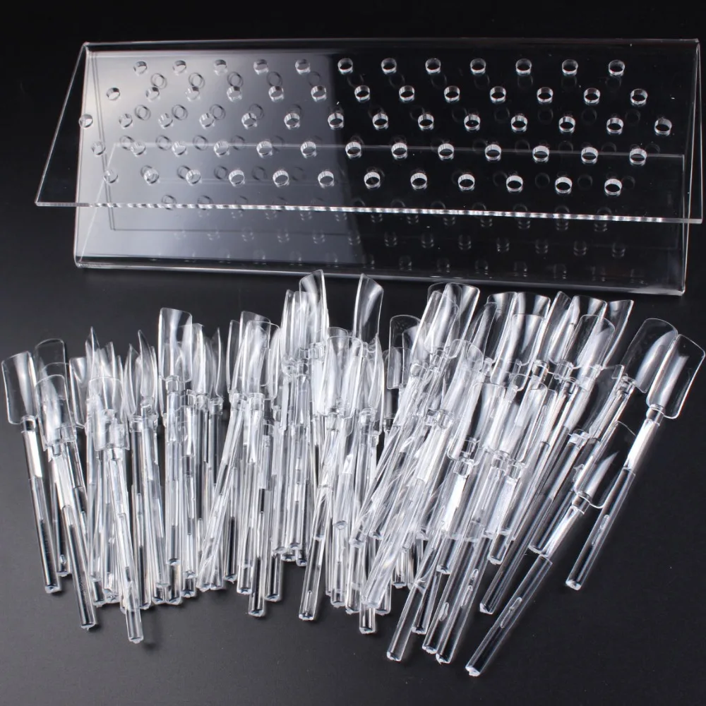 64-Clear-Nail-Art-Salon-Display-Stand-Color-Display-Sticks-for-Manicuries-Practice-Tool-Nail