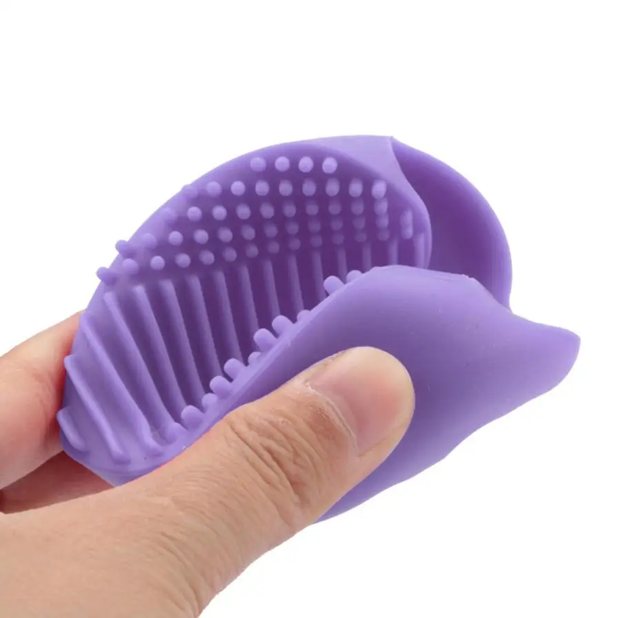Новая Чистящая щётка 1 шт. силиконовая перчатка для чистки яиц сушилка для кистей для мытья макияжа стойки скруббер инструменты очиститель набор инструментов для макияжа