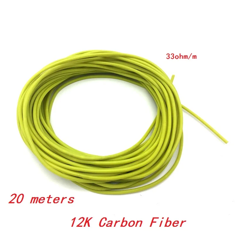 MINCO HEAT 20m 12K 33ohm carbon fiber heating cable electric blanket wire under ceramic floor