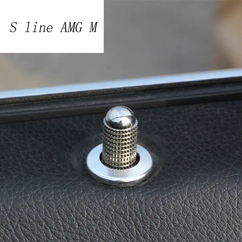 GLA Class X156 2014-2015 beler Aluminium Door Bolt Lock Pin Knob Decoration Trim fit for Mercedes Benz A Class W176 2012-2014 CLA Class C117 GLA Class X156 2014-2015 beler Aluminium Door Bolt Lock Pin Knob Decoration Trim fit for Mercedes Benz A Class W176 2012-2014 CLA Class C117