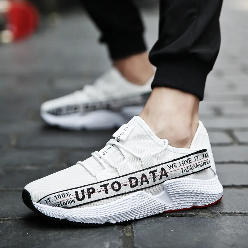 

NAUSK 2018 New Summer Letter Men Sneakers Breathability Mesh Soft Bottom Casual Men Shoes Tenis Masculino Adulto Zapatos Shoes