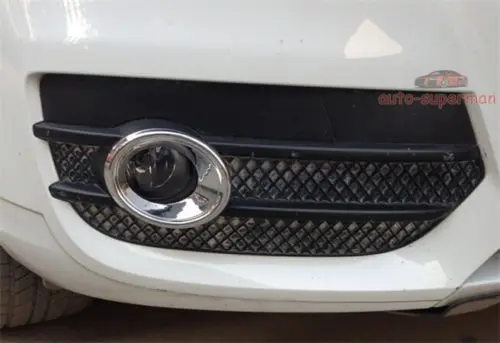 

FOR AUDI Q3 2012 2013 2014 Chrome Front Bumper Fog Light Bezels lamp Ring cover