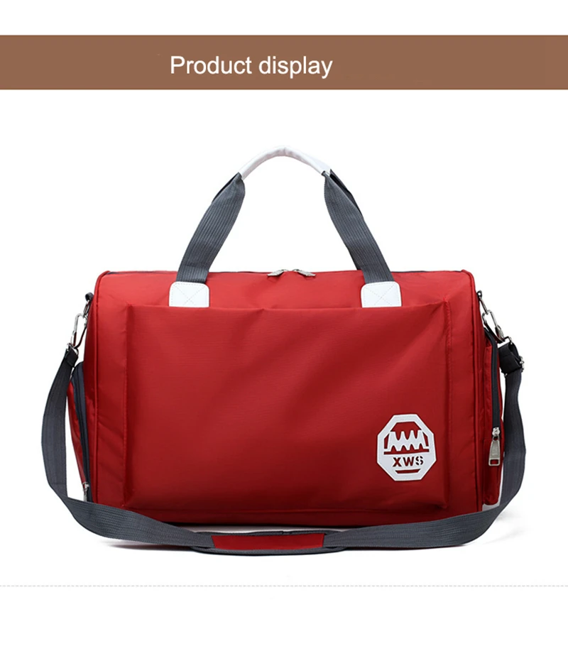 Stylish Outdoor Waterproof Nylon Sports Gym Bags Men Women Girls Training Fitness Travel Handbag Yoga Mat Bag Sac Sport (18)