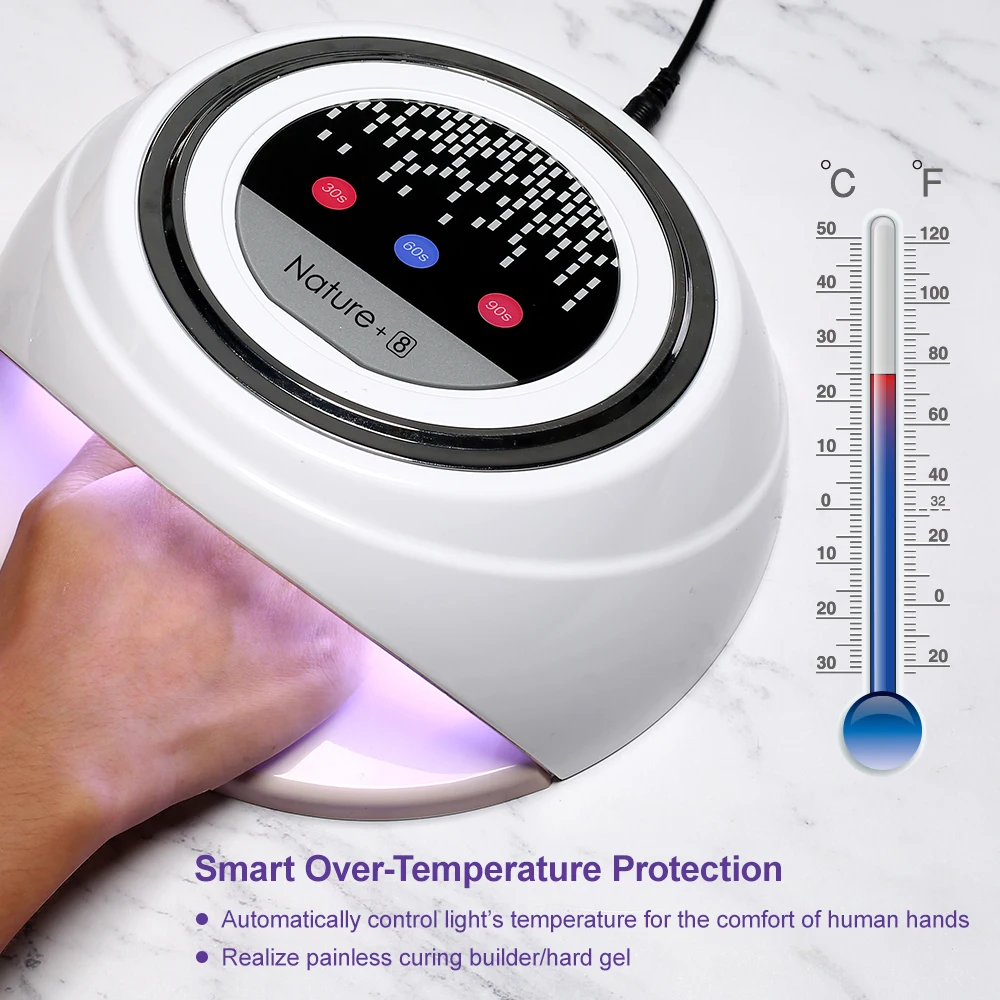 

Modelones 60W N8 Led Lamp Nail Dryer Smart Sensor UV Lamp Cure Nail Manicure Tools 30 LEDs Fast Dryer Cure Nail Lamp Machine