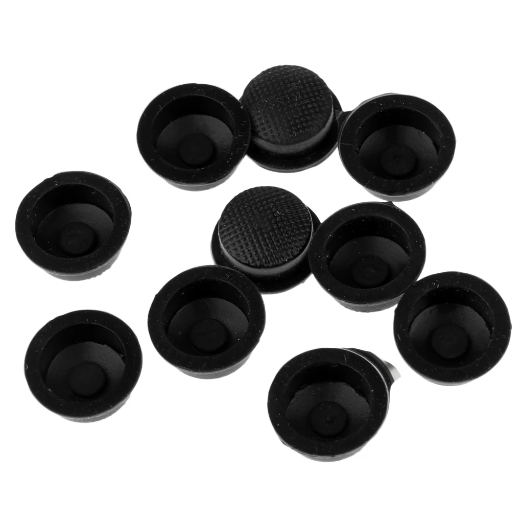 MagiDeal 10pcs LED Flashlight Torch Light Tail Switch Button Cover Cap Rubber Cover Cap Anti Slide Skid Slip