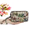 3 - Layer Women Female Long Wallet Cloth Zipper Large Capacity Day Coin Purse Ladies Clutch for Cellphone Bag 5