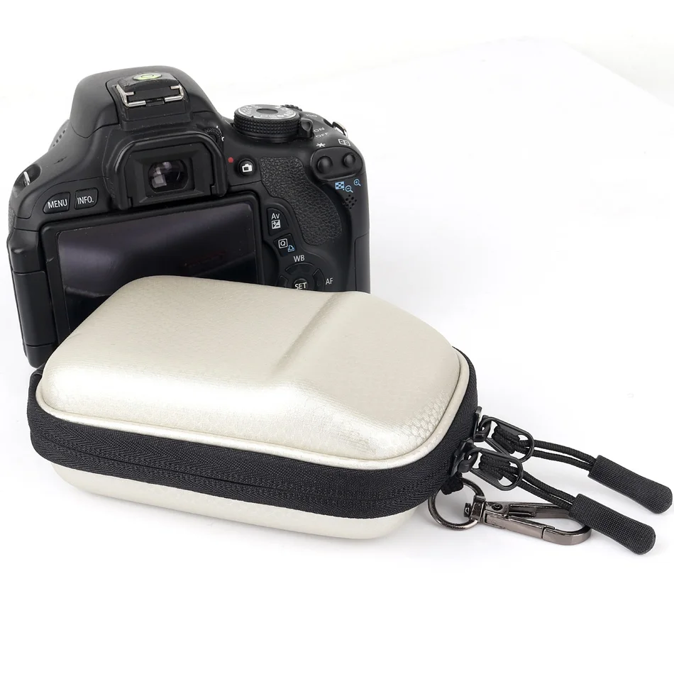 Цифровой Твердый чехол для камеры для Canon Powershot SX740 SX730 HS G7X Mark II sony RX100 Mark ii iii iv v M3 M4 M5 HX90 HX80 HX60 HX50 - Цвет: Silver