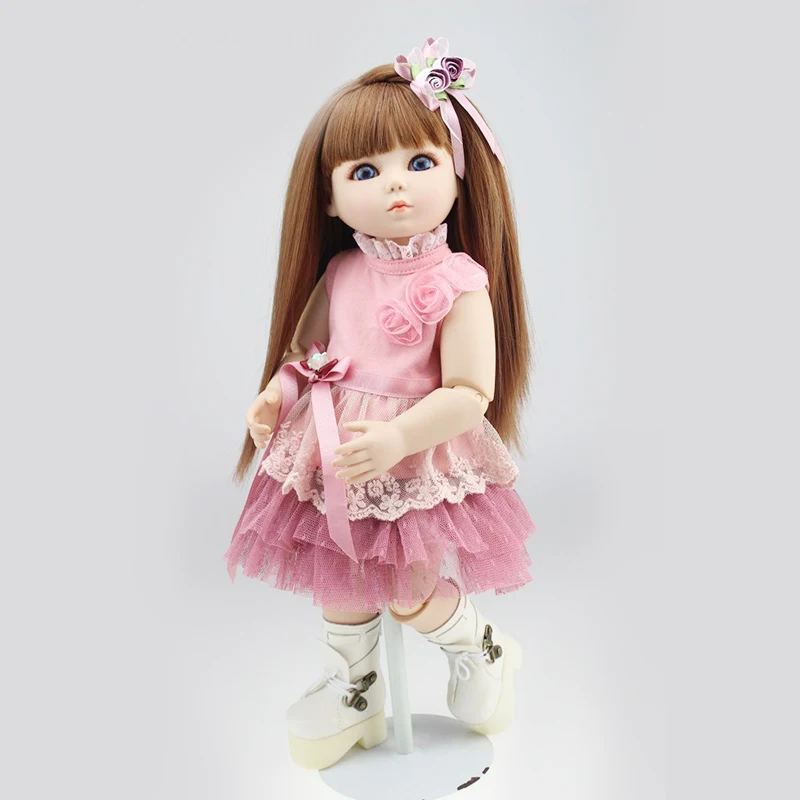 

Nicery 16inch 40cm Bjd Ball Joint Doll Girl Doll Full High Vinyl Christmas Toy Gift for Children Pink Dress