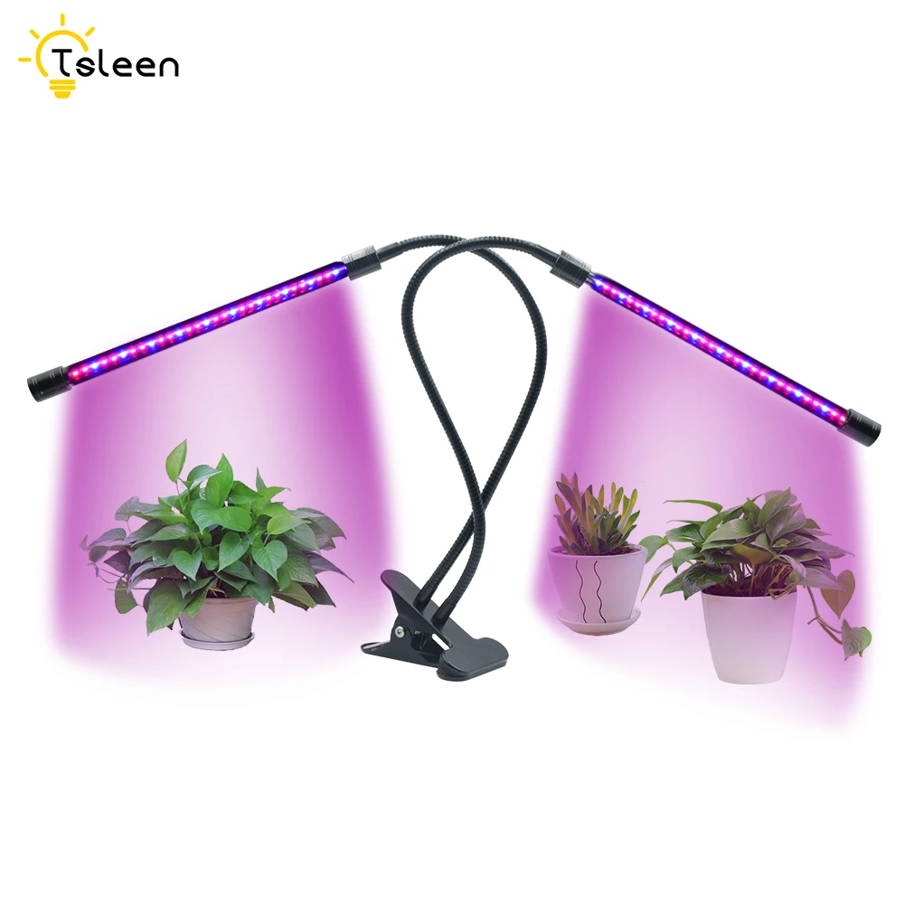 

LED Grow Light 8 Level Dimmable 3/9/12H On/Off Timer Lamp 20W For Plant Flower