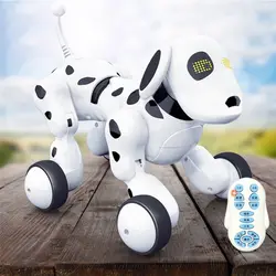 Собака Робот танец Электронный ПЭТ умный робот собака игрушка 2,4 г беспроводной говорящий пульт дистанционного управления детский подарок