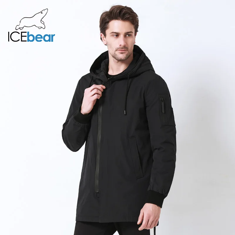 ICEbear новинка 2019 мужское осеннее пальто одежда высокого качества мужская куртка