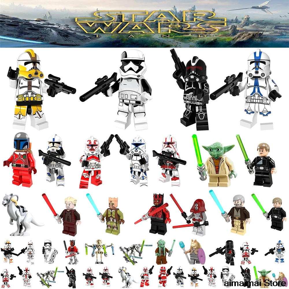 

STAR WARS Stormtrooper Clone Trooper Mini Toys FIGS Soldiers BLOCK Kids Boys DIY Brick Christmas Birthday Gifts Legoing Starwars