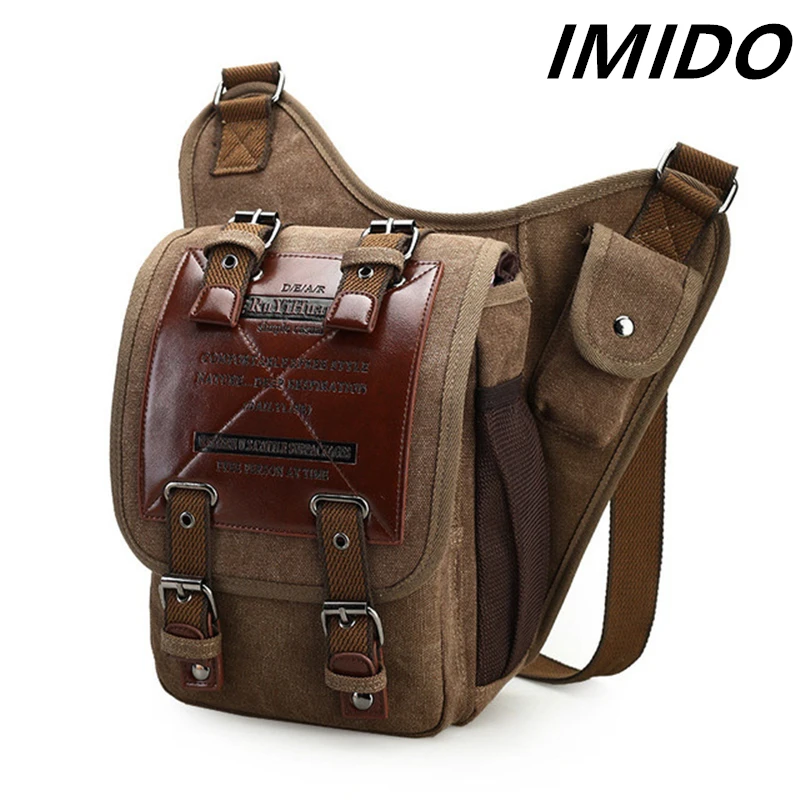 

IMIDO 2019 Summer Style Retro Europe America Fashion Men's Shoulder Crossbody Bag Multifunction Motion Travel Business Postman
