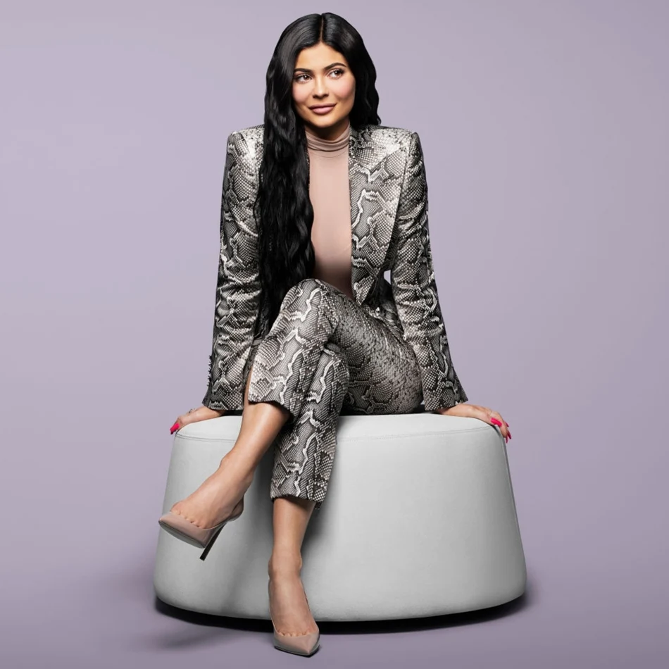 Элегантный офисный комплект блейзеров из органической кожи KylieJenner костюм со