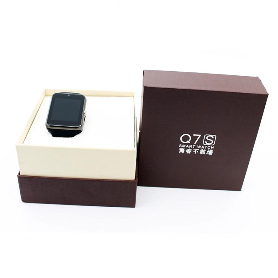 Смарт-часы Q7S плюс bluetooth спортивные часы Поддержка sim-карты whatsapp fackbook подключение Android телефон Русский Smartwatch Q7P
