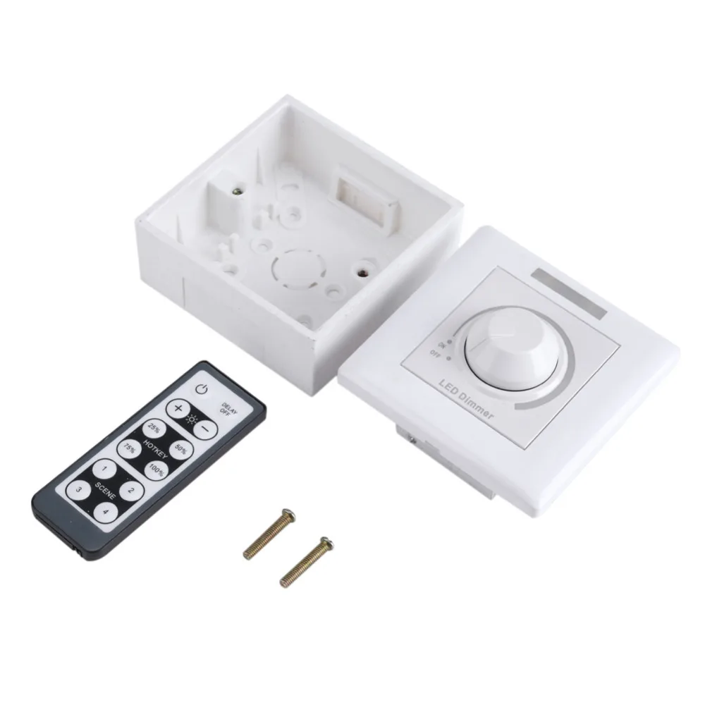 LED Light Adjustable Dimmer Switch Brightness Control + IR Remote