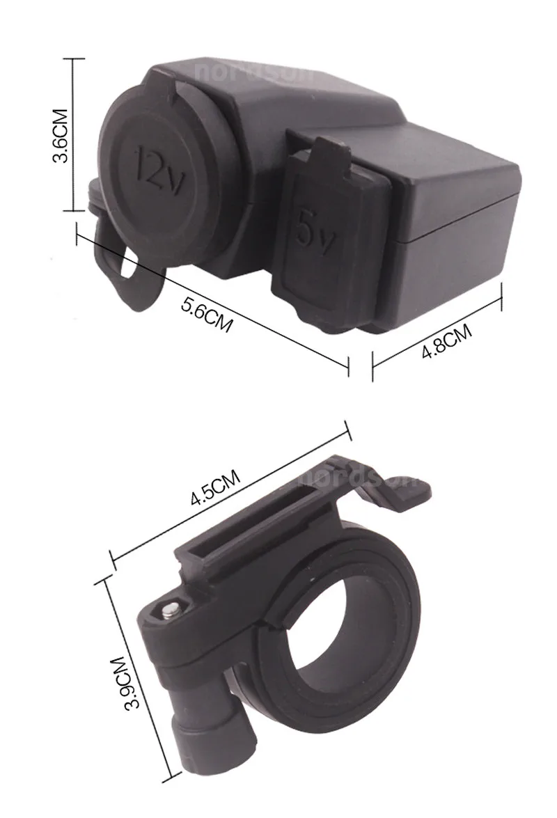 Nuoxintr 2.1A всепогодный мотоцикл USB сотовый телефон gps прикуриватель зарядное устройство для 12 В Harley Suzuki Yamaha Kawasaki BMW