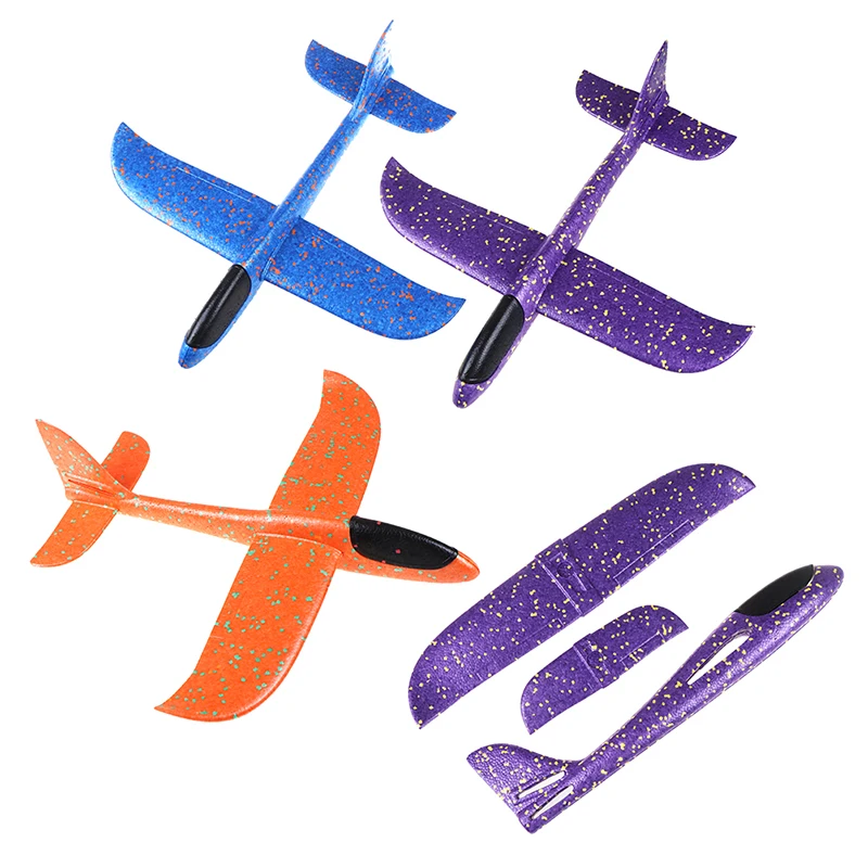 DIY 48cm Hand Throw Flying Glider Planes Toys For Children Foam Aeroplane Model Party Bag Fillers Plane Game | Игрушки и хобби