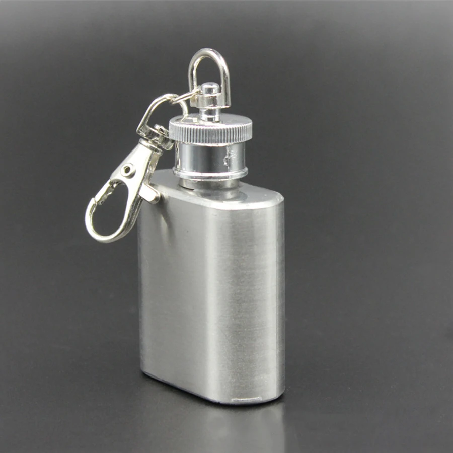 8  HIBOUR Mini Hip Flask Quality Stainless Steel Laser Welding 1 Ounce Flasks Outdoor Sports Portable for Whiskey Flasks