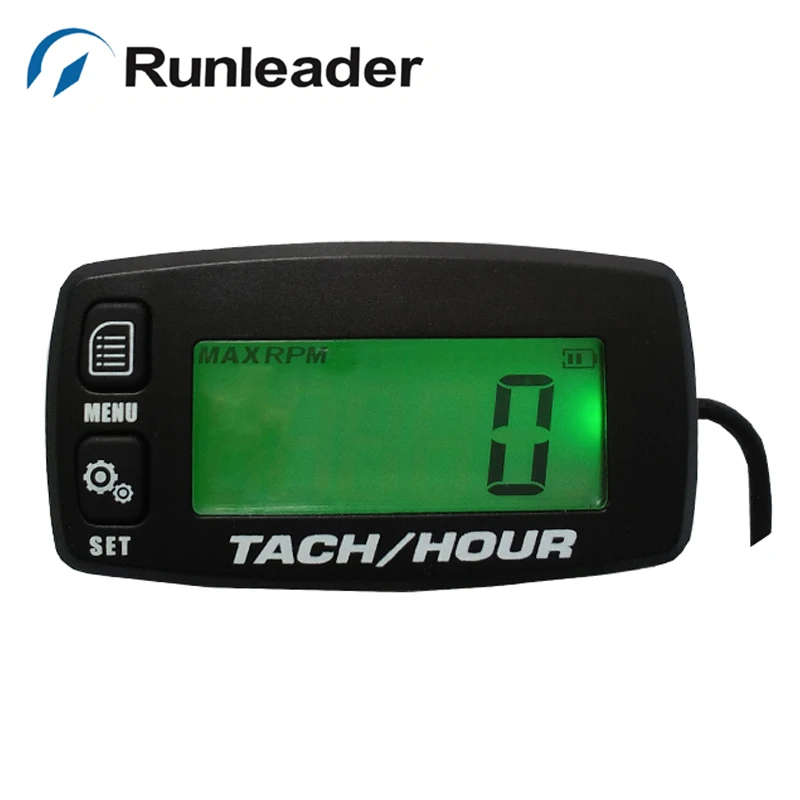 Backlight Resettable Hour Counter Digital Motorcycle Tachometer hour
