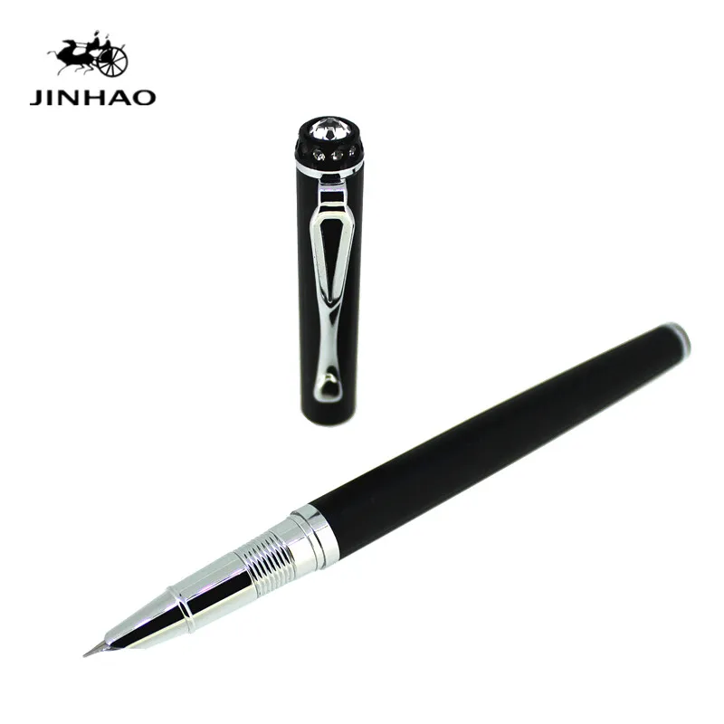 Jinhao 301 Роскошная Алмазная ручка 0,38 мм дополнительный тонкий наконечник авторучка металлическая ручка для письма чернильные ручки офисные школьные принадлежности Рождественский подарок - Цвет: 1