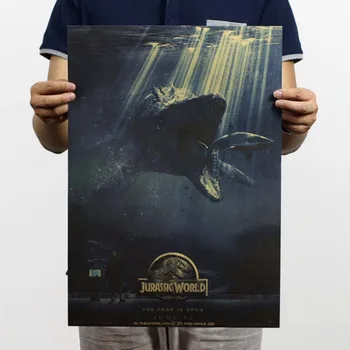 

The World Of The Jurass/Classic Film Kraft Poster/Bar Cafe Decoration Painting Wall Stickers For Living Room Classic Film Poster