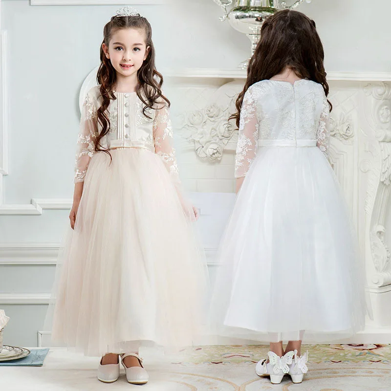 Teenager girl wedding party dress for 5 6 7 8 9 10 11 12 13 14 15 16