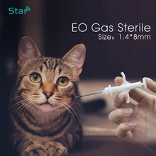 100 шт.) 134,2 кГц животных rfid микрочип ПЭТ мини шприц ISO 11784/11785 FDX-B инжектор rfid 8 мм микрочип для домашних животных для собак и кошек для рыбы