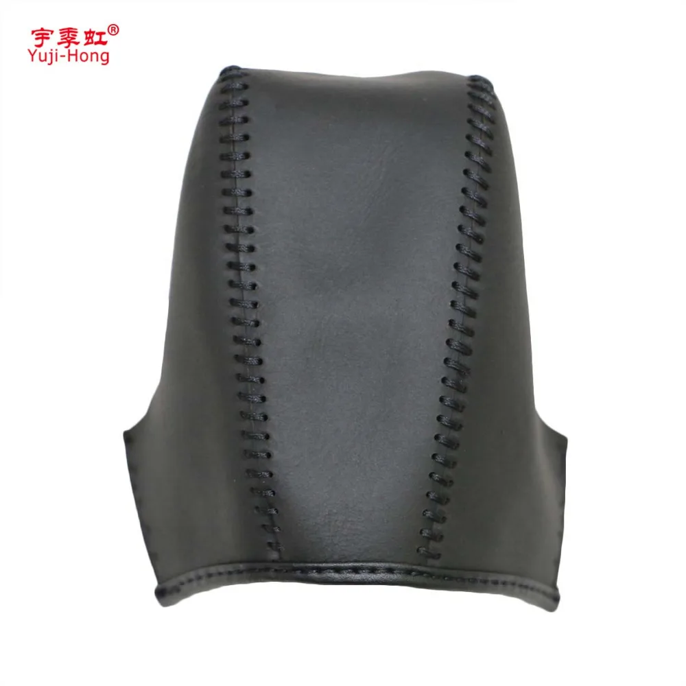 Yuji-Hong Car Gear Covers Case for Volvo XC60 09-12 Automatic Gear Shift Collars Genuine Leather Auto Cover Hand-stitched