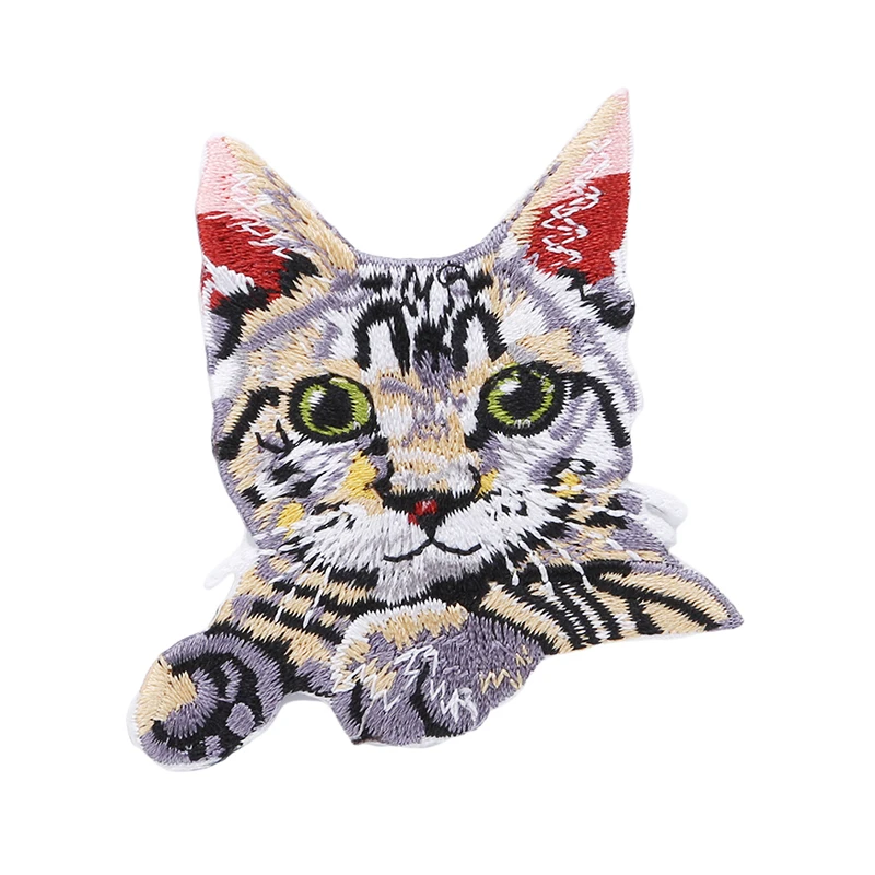 

Pocket Various Kinds of Shape Cat Embroidered Cloth Clothing Patches Creative Embroidery Embroidered Patches The Back Glue