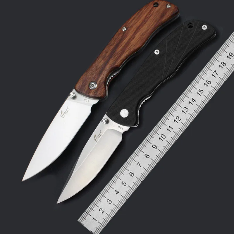 Лезвие Enlan L05 8CR13Mov G10 или деревянная ручка для кемпинга охоты выживания